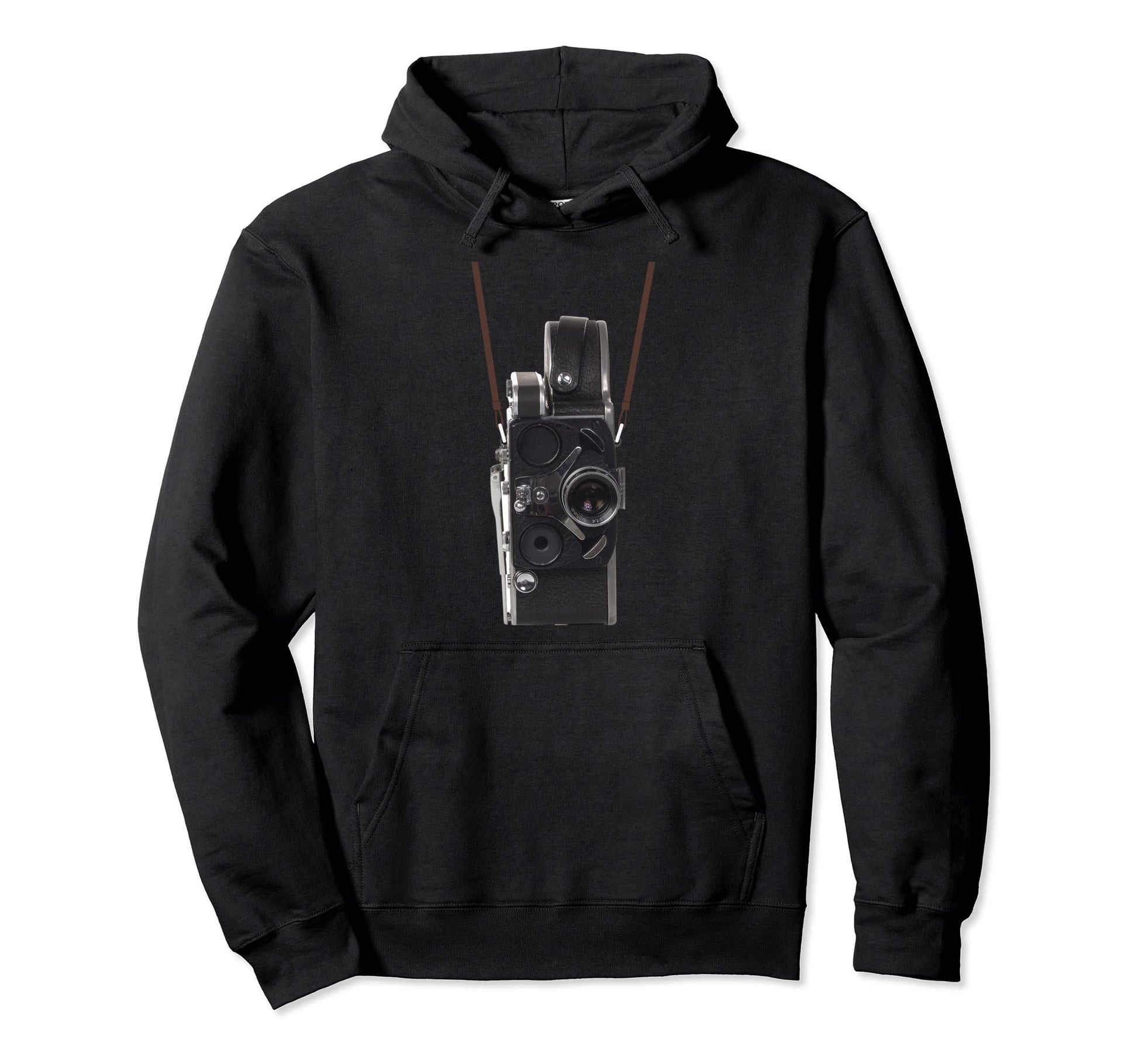 Video Film Camera Neck Strap Funny Hoodie - Graphic Print Unisex - T-Shirt, Sweatshirt, Hoodie