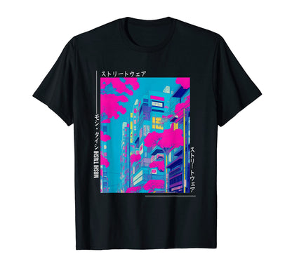 Japanese Streetwear Vaporwave 80S T-Shirt - Novelty Apparel Men Women - T-Shirt, Sweatshirt, Hoodie