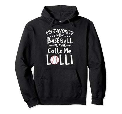 My Favorite Baseball Player Calls Me Hoodie - Minimalist Print Men Women - T-Shirt, Sweatshirt, Hoodie