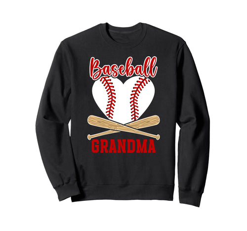 Baseball Grandma Baseball Player Sweatshirt - Aesthetic Graphic Men Women - T-Shirt, Sweatshirt, Hoodie