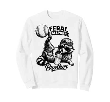 Raccoon And Scooter Feral Sweatshirt - Casual Everyday Wear Unisex - T-Shirt, Sweatshirt, Hoodie