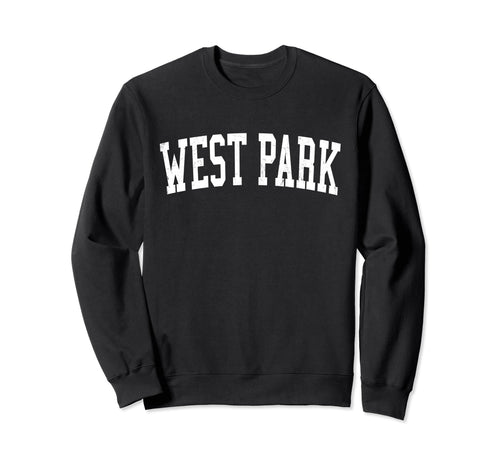 West Park Fl Distressed White Varsity Sweatshirt - Graphic Print Unisex - T-Shirt, Sweatshirt, Hoodie