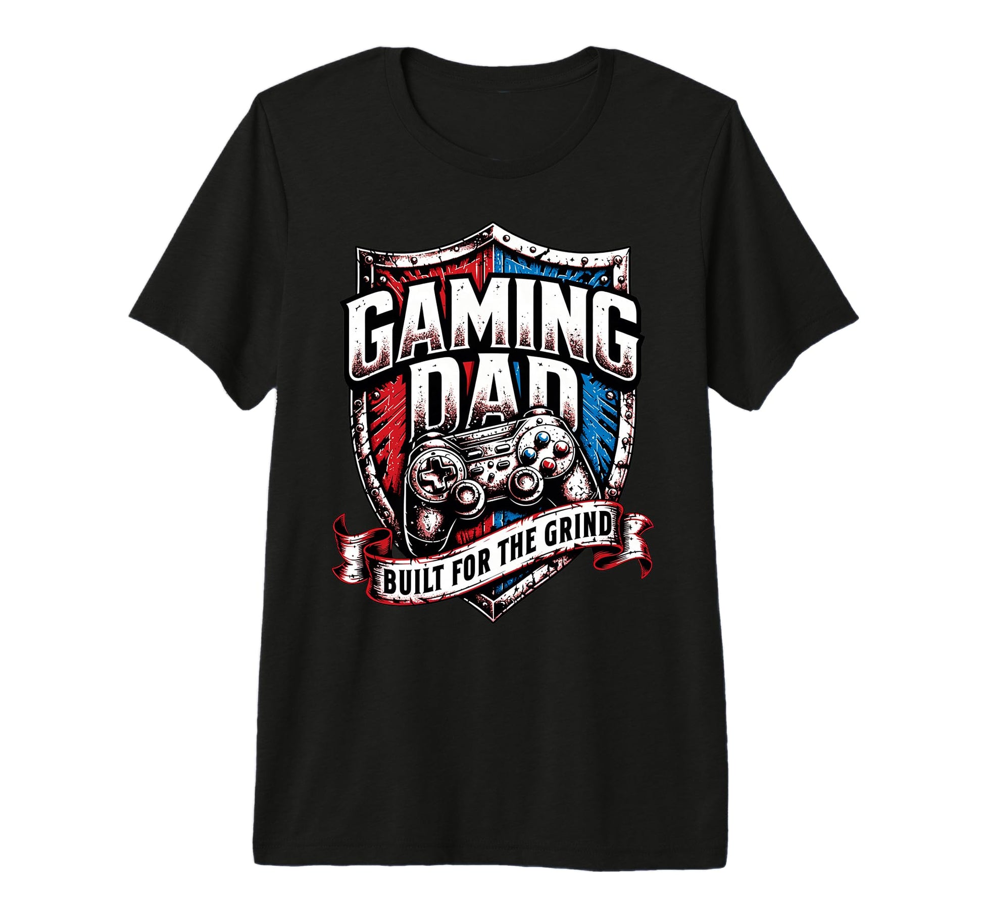 Mens Patriotic Usa Gaming Dad Tri T-Shirt - Novelty Apparel for Adults - T-Shirt, Sweatshirt, Hoodie