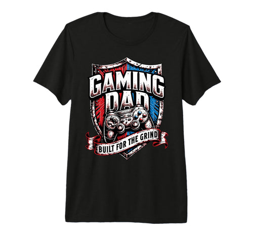 Mens Patriotic Usa Gaming Dad Tri T-Shirt - Novelty Apparel for Adults - T-Shirt, Sweatshirt, Hoodie