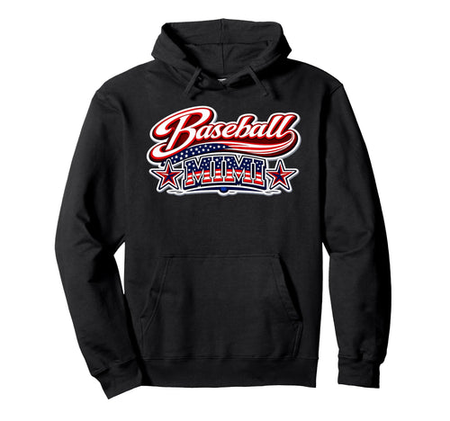 Baseball Mimi Usa Flag Patriotic July Hoodie - Casual Everyday Wear Unisex - T-Shirt, Sweatshirt, Hoodie