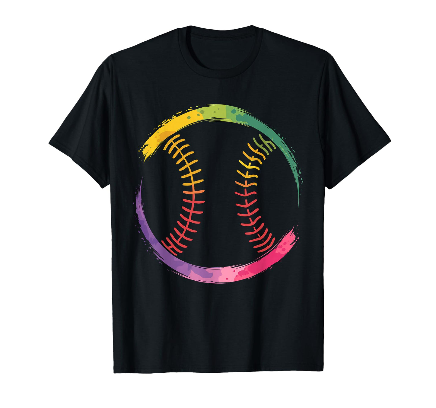 Colorful Baseball Player Fan Mom T-Shirt - Fun Novelty Design Men Women - T-Shirt, Sweatshirt, Hoodie