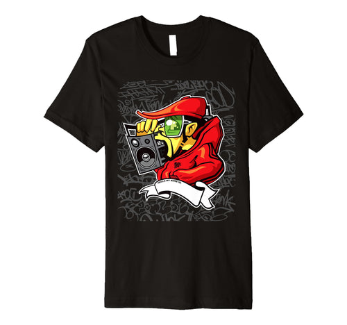 Hip Hop B Graffiti Character Old T-Shirt - Aesthetic Graphic for Adults - T-Shirt, Sweatshirt, Hoodie