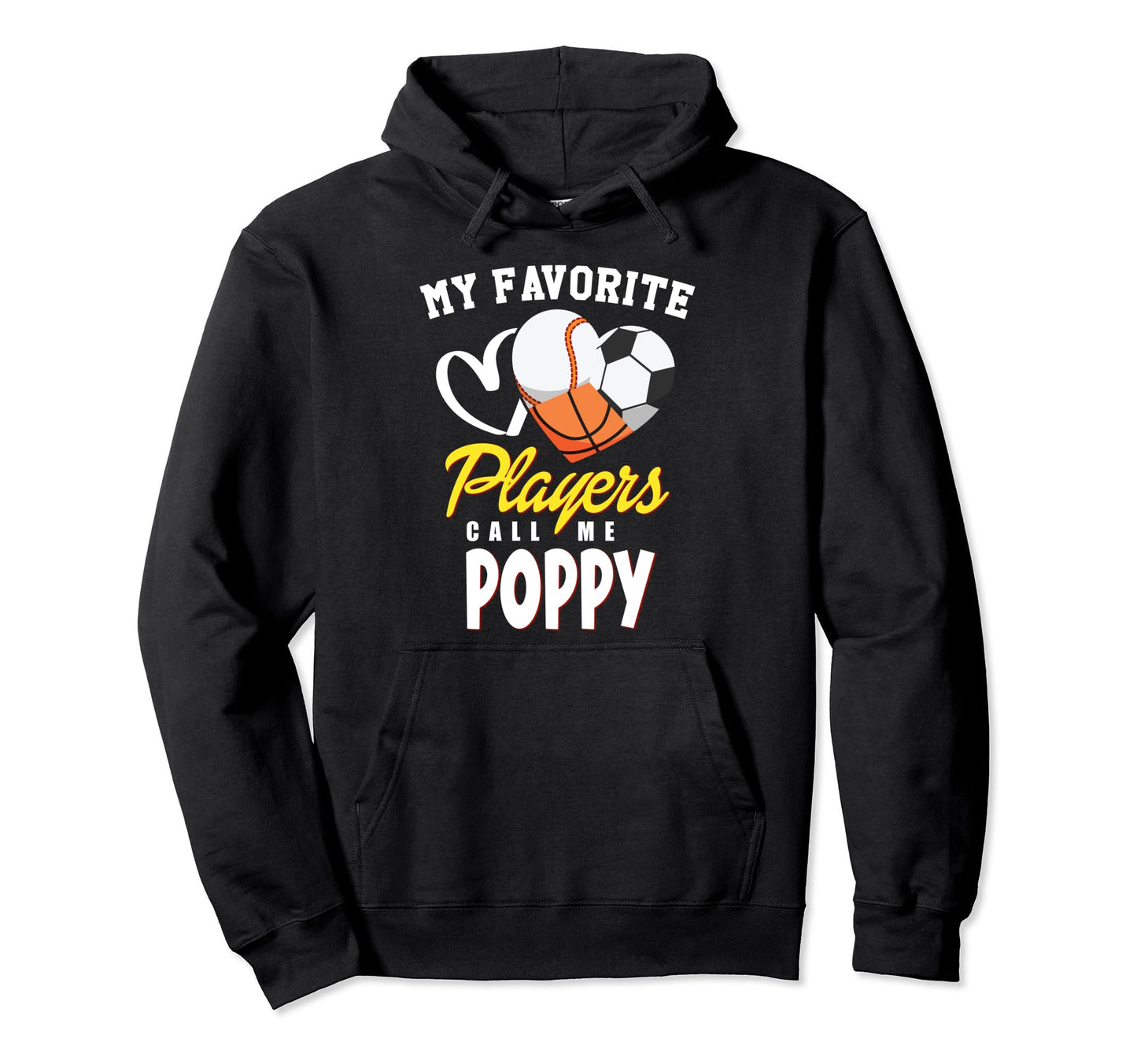 My Favorite Players Baseball Soccer Hoodie - Graphic Print for Adults - T-Shirt, Sweatshirt, Hoodie