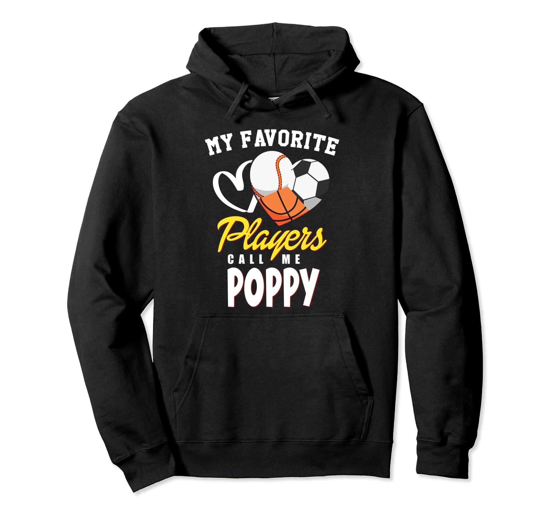 My Favorite Players Baseball Soccer Hoodie - Graphic Print for Adults - T-Shirt, Sweatshirt, Hoodie