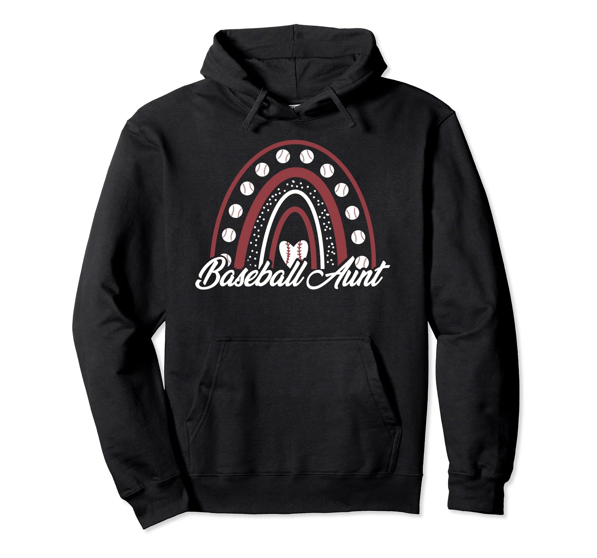 Baseball Tball Aunt Hoodie - Minimalist Print for Adults - T-Shirt, Sweatshirt, Hoodie