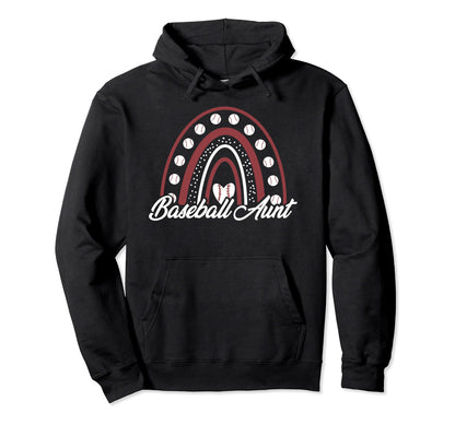 Baseball Tball Aunt Hoodie - Minimalist Print for Adults - T-Shirt, Sweatshirt, Hoodie