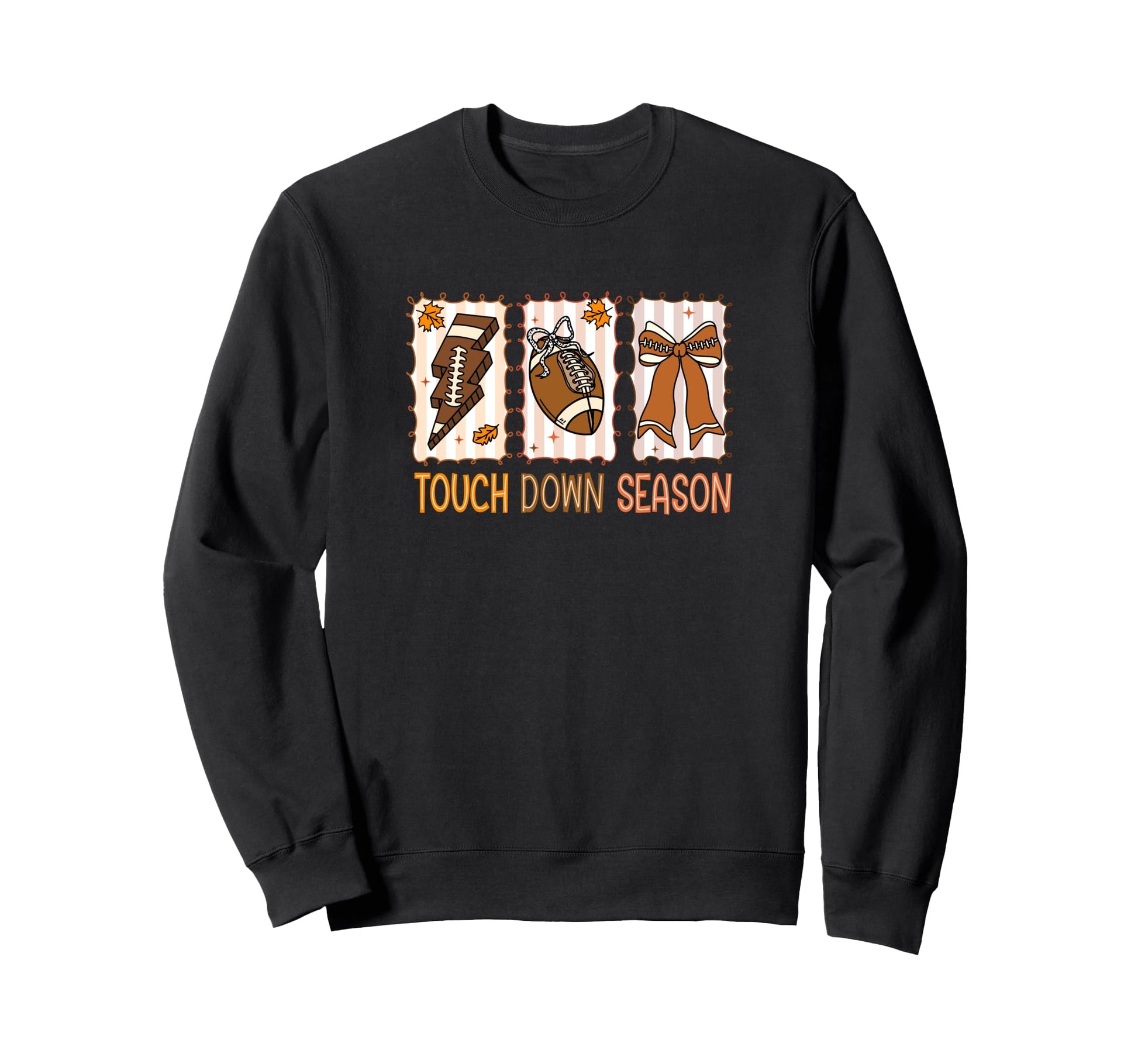Football Mom Preppy Touchdowns Sweatshirt - Minimalist Print for Adults - T-Shirt, Sweatshirt, Hoodie