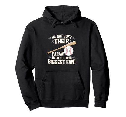 Their Biggest Fan Softball Baseball Hoodie - Aesthetic Graphic Men Women - T-Shirt, Sweatshirt, Hoodie