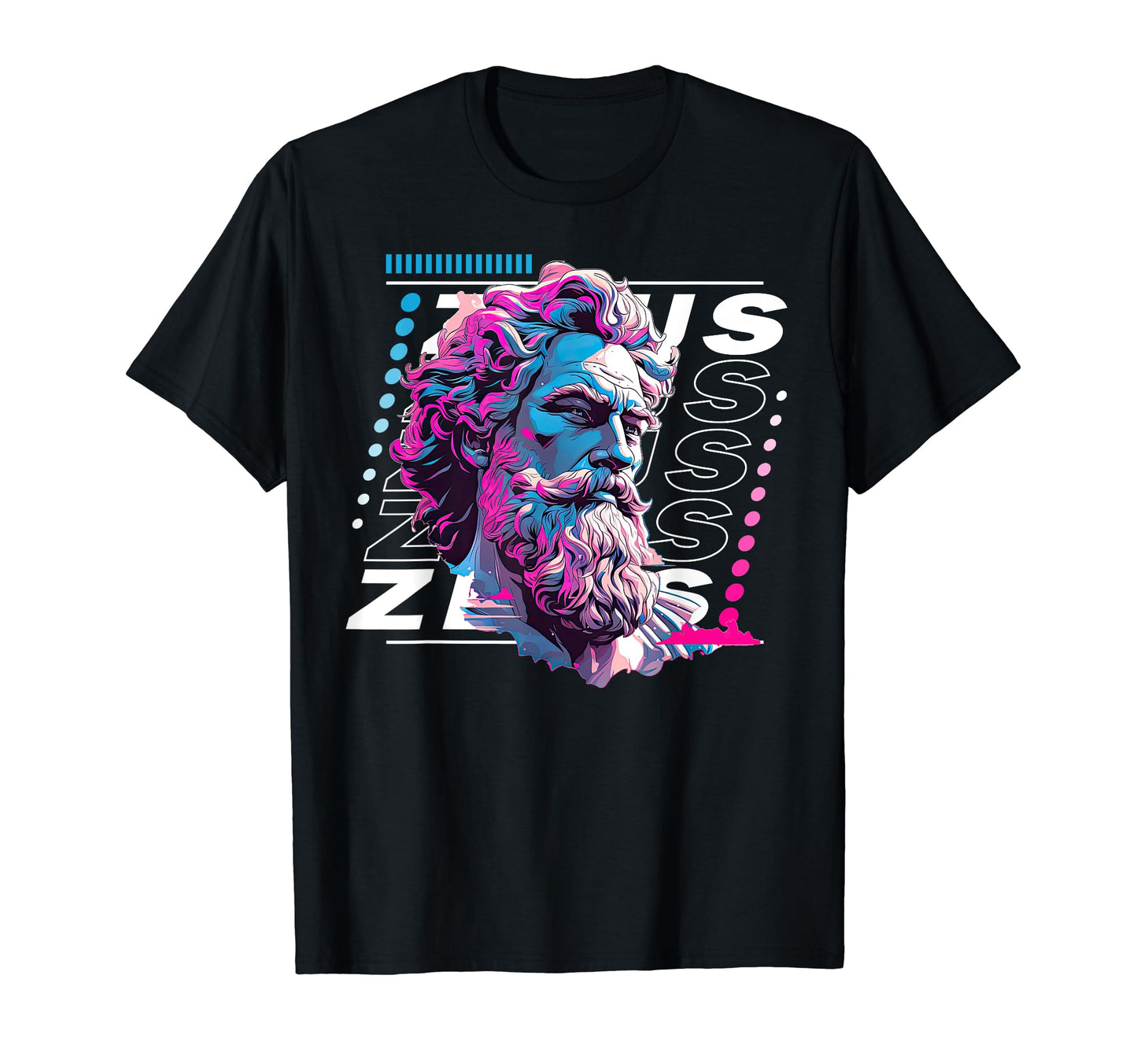 Zeus Greek God Vaporwave Greece T-Shirt - Streetwear Style Unisex - T-Shirt, Sweatshirt, Hoodie
