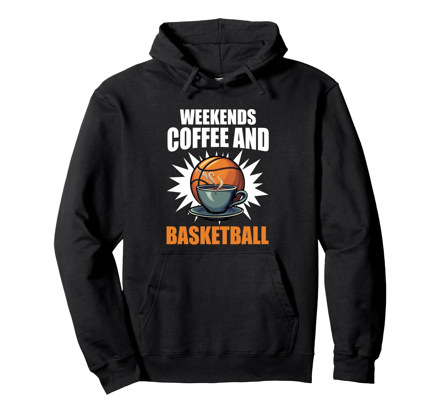Fathers Day Basketball Dad Game Day Hoodie - Fun Novelty Design for Adults - T-Shirt, Sweatshirt, Hoodie
