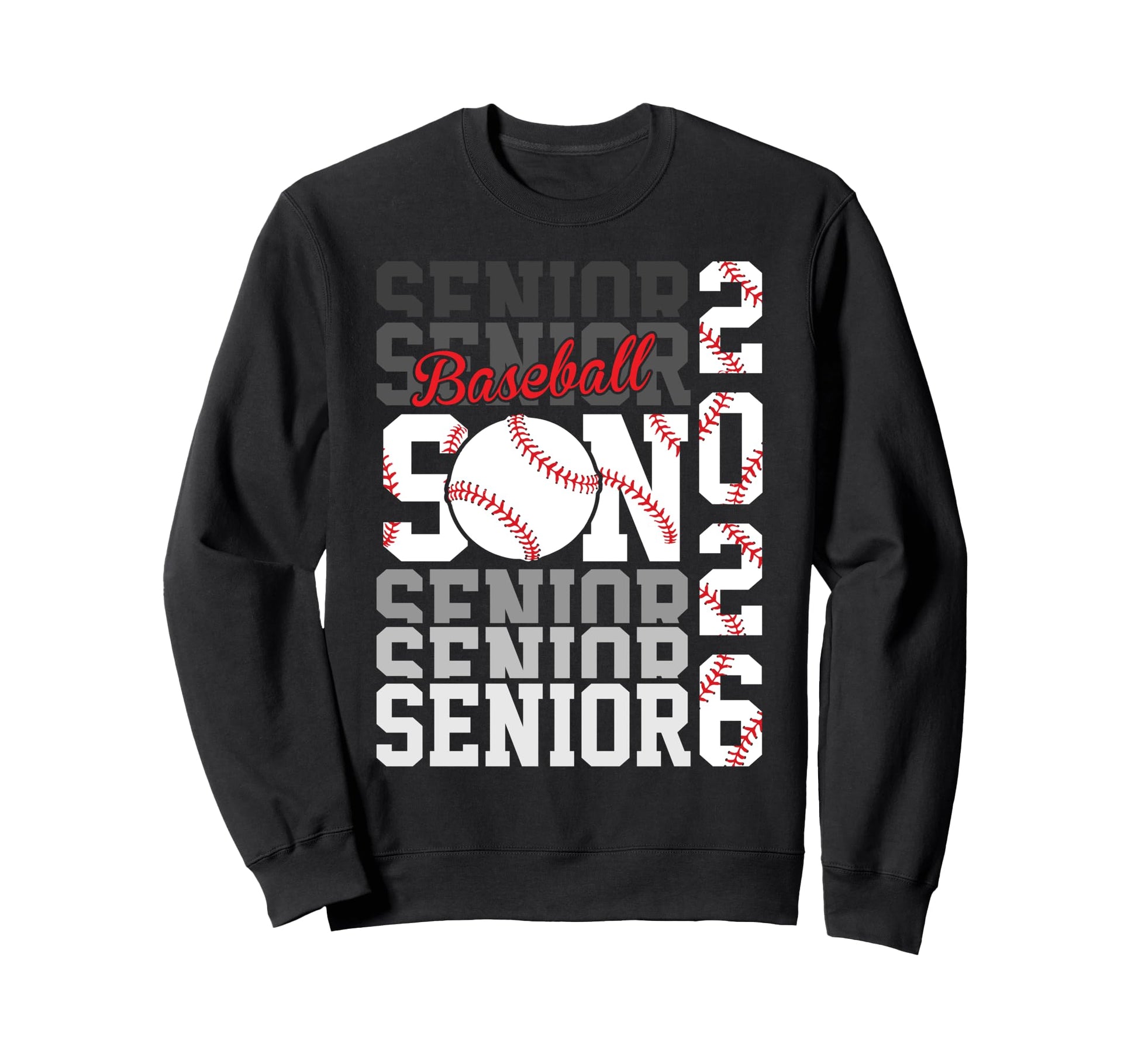 2026 Baseball Senior Son Graduation Sweatshirt - Aesthetic Graphic Unisex - T-Shirt, Sweatshirt, Hoodie