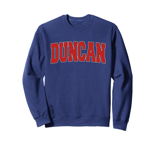 Duncan Ok Oklahoma Varsity Usa Sports Sweatshirt - Minimalist Print Unisex - T-Shirt, Sweatshirt, Hoodie