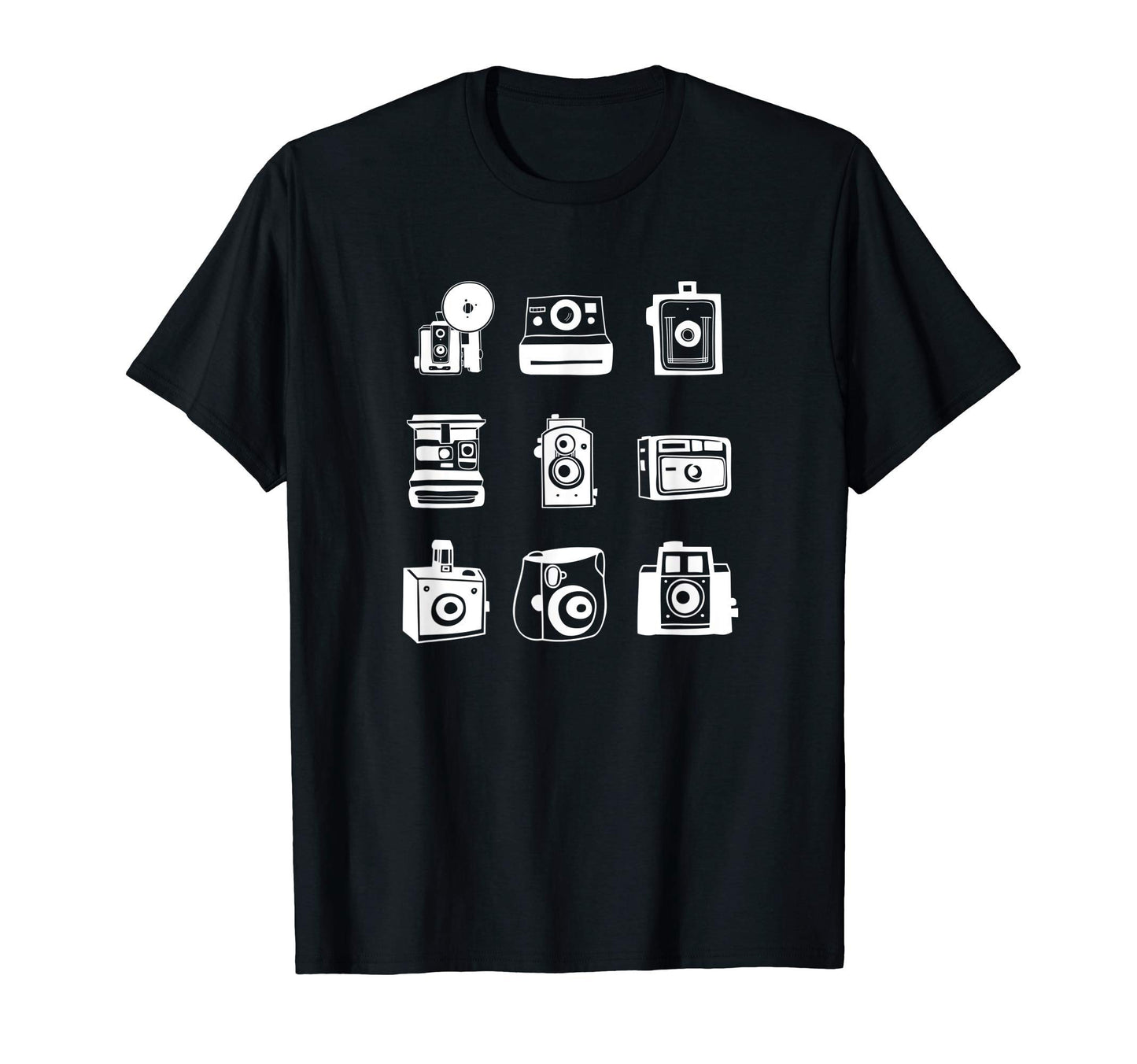 Camera Illustrated Collage T-Shirt - Custom Art Print for Adults - T-Shirt, Sweatshirt, Hoodie