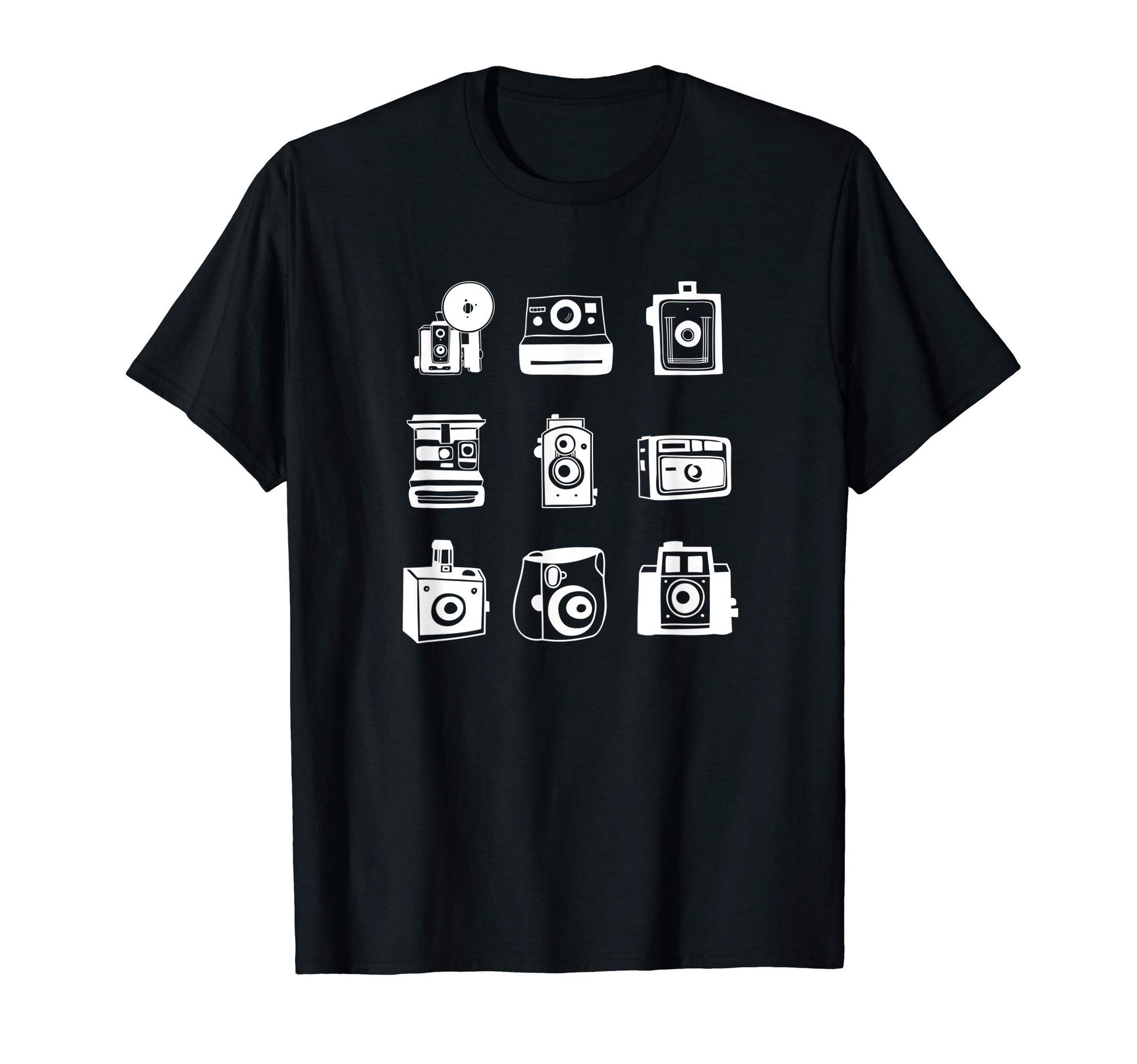 Camera Illustrated Collage T-Shirt - Custom Art Print for Adults - T-Shirt, Sweatshirt, Hoodie