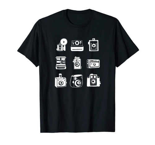 Camera Illustrated Collage T-Shirt - Custom Art Print for Adults - T-Shirt, Sweatshirt, Hoodie