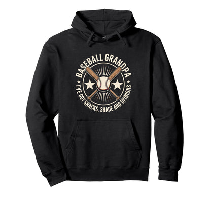 Funny Grandpa Baseball Player Fathers Hoodie - Fun Novelty Design Unisex - T-Shirt, Sweatshirt, Hoodie