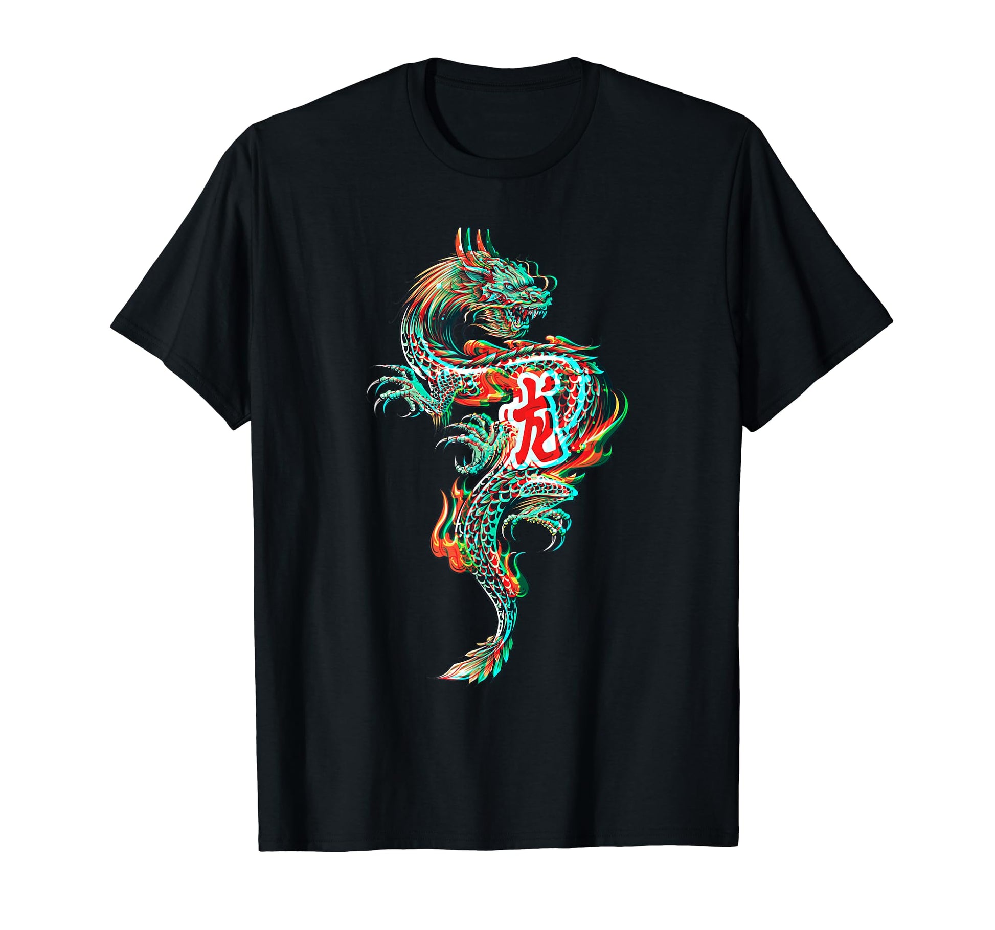 Samurai Grunge Dragon Aesthetic Japan T-Shirt - Graphic Print for Adults - T-Shirt, Sweatshirt, Hoodie