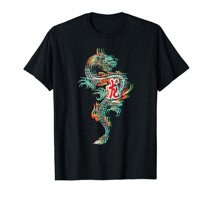 Samurai Grunge Dragon Aesthetic Japan T-Shirt - Graphic Print for Adults - T-Shirt, Sweatshirt, Hoodie