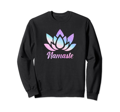 Lotus Flower Yoga Namaste Sweatshirt - Novelty Apparel Men Women - T-Shirt, Sweatshirt, Hoodie