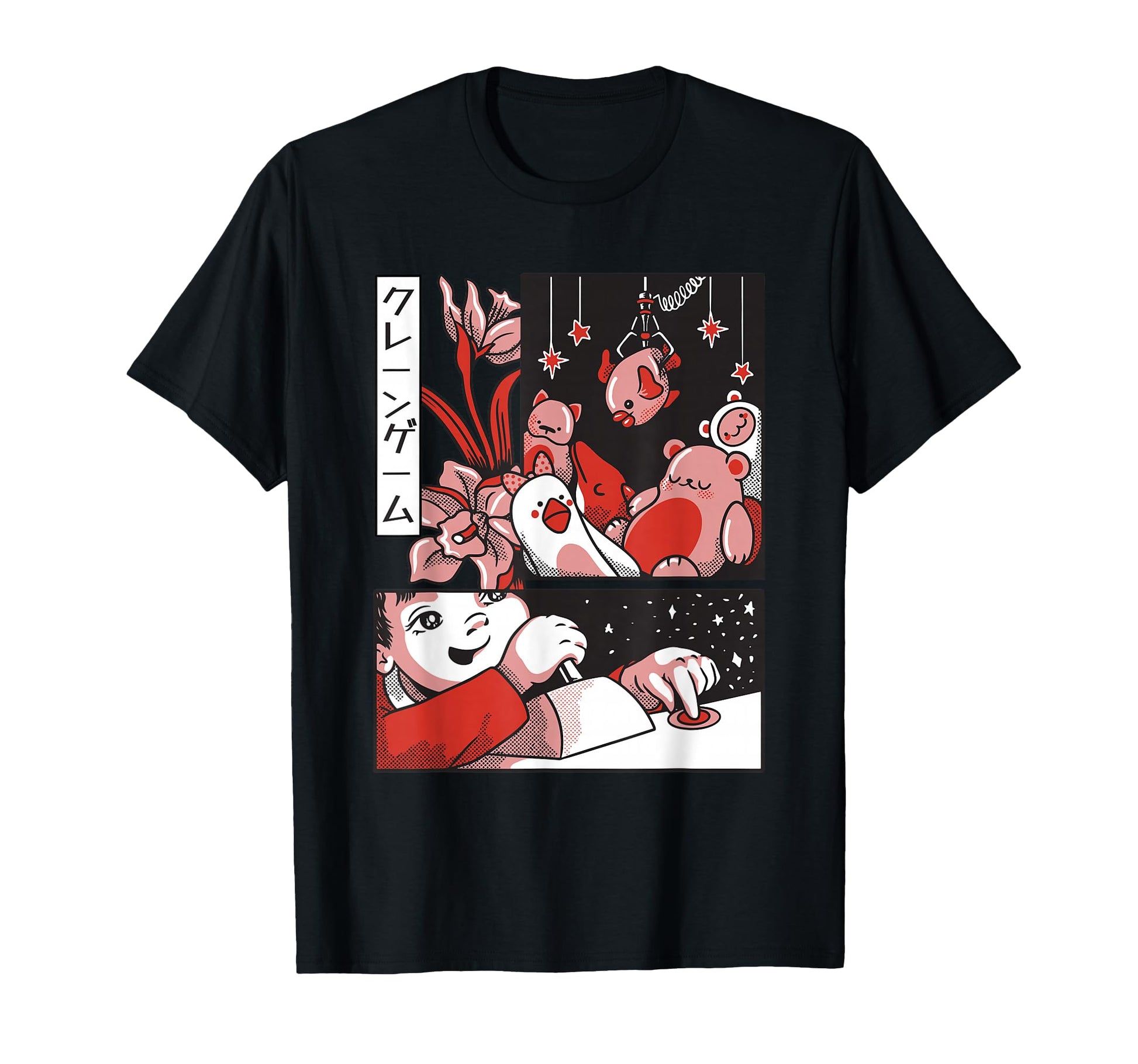 Lofi Vaporwave Claw Crane Aesthetic Japan T-Shirt - Trendy Graphic Unisex - T-Shirt, Sweatshirt, Hoodie