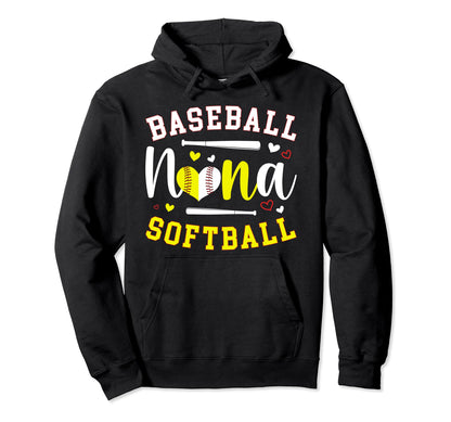 Baseball Softball Nana Softball Hoodie - Novelty Apparel Men Women - T-Shirt, Sweatshirt, Hoodie