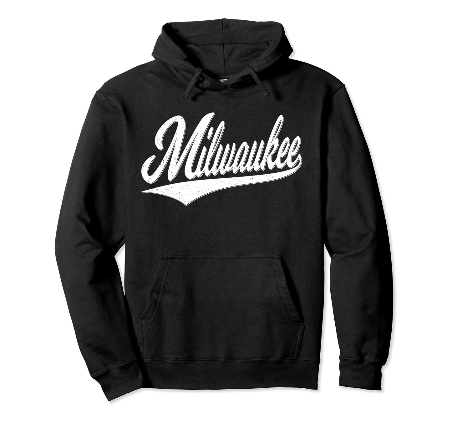 Milwaukee Wisconsin Varsity Script Hoodie - Fun Novelty Design Men Women - T-Shirt, Sweatshirt, Hoodie