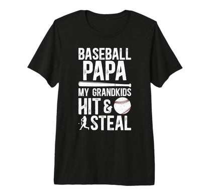 Mens Baseball Papa Funny Grandpa T-Shirt - Fun Novelty Design Men Women - T-Shirt, Sweatshirt, Hoodie