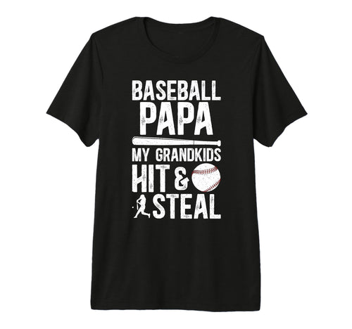 Mens Baseball Papa Funny Grandpa T-Shirt - Fun Novelty Design Men Women - T-Shirt, Sweatshirt, Hoodie