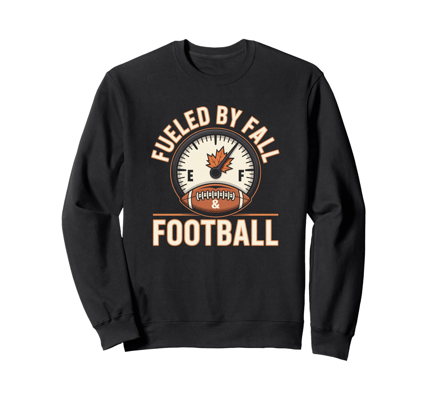 Fueled Fall And Football Cheer Mom Sweatshirt - Trendy Graphic Men Women - T-Shirt, Sweatshirt, Hoodie