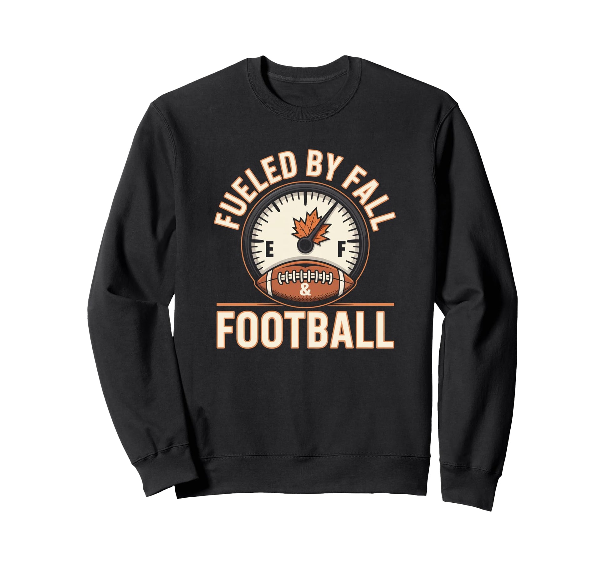 Fueled Fall And Football Cheer Mom Sweatshirt - Trendy Graphic Men Women - T-Shirt, Sweatshirt, Hoodie