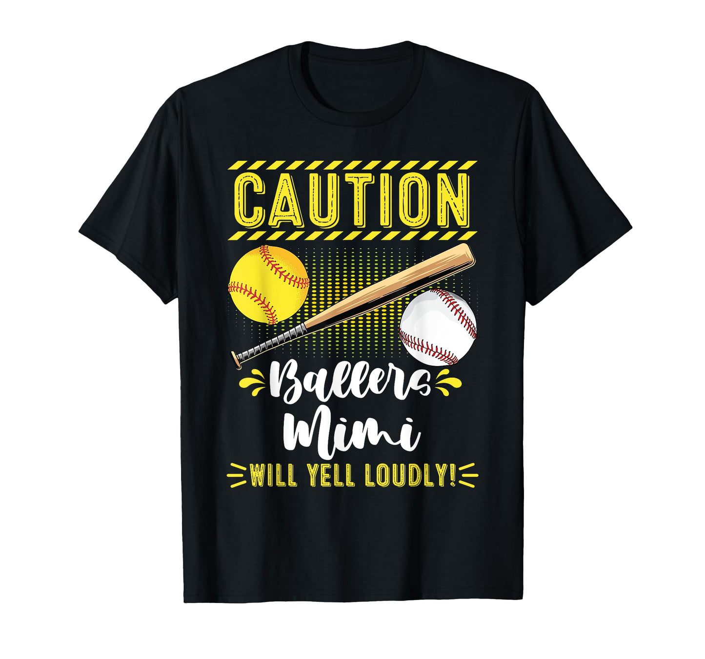 Ballers Mimi Funny Baseball Softball T-Shirt - Minimalist Print Unisex - T-Shirt, Sweatshirt, Hoodie