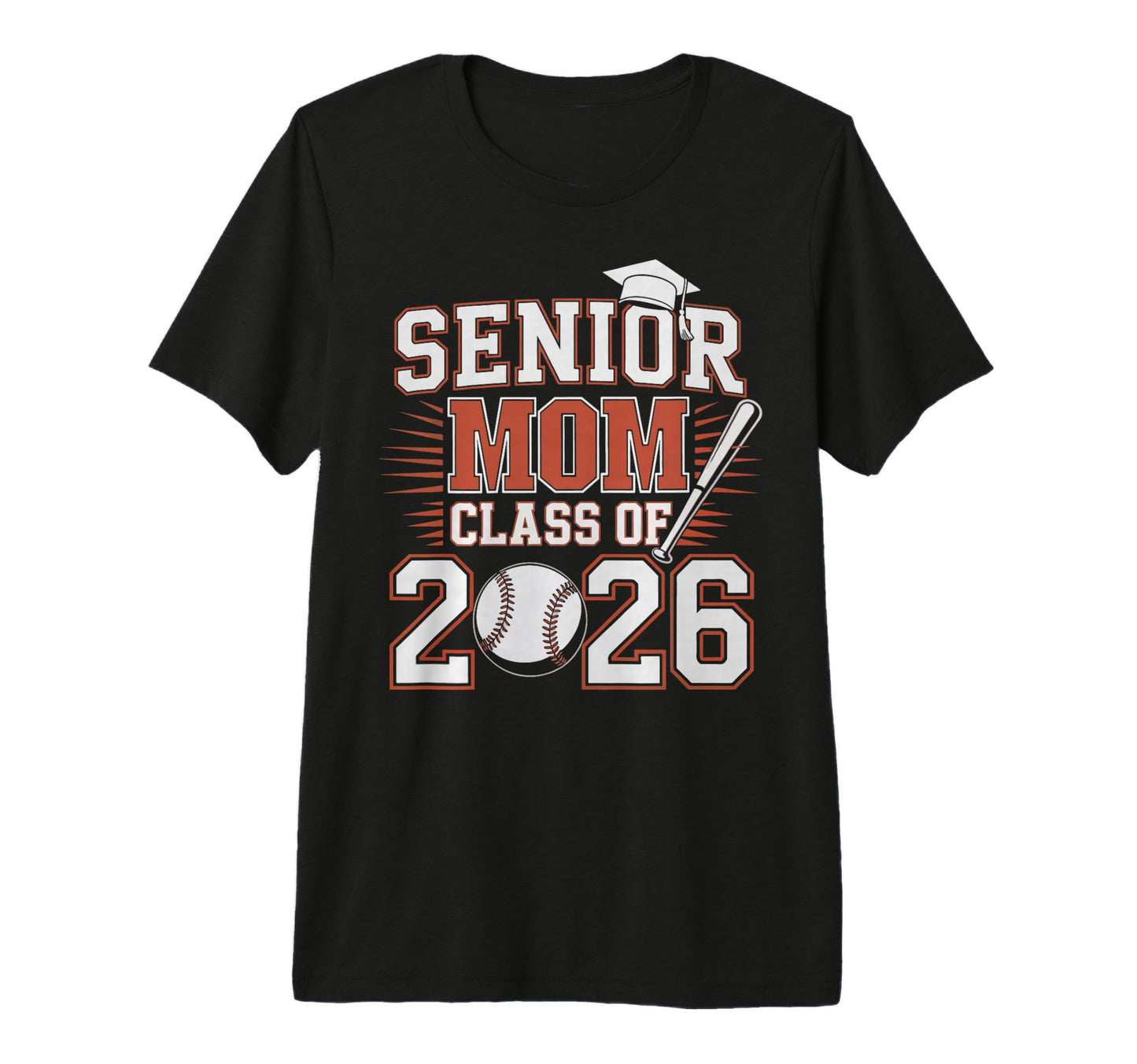 Senior Mom Class 2026 Graduate T-Shirt - Streetwear Style for Adults - T-Shirt, Sweatshirt, Hoodie