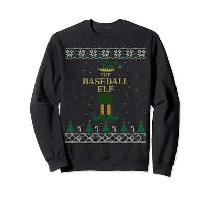 Baseball Elf Matching Family Sweatshirt - Casual Everyday Wear for Adults - T-Shirt, Sweatshirt, Hoodie