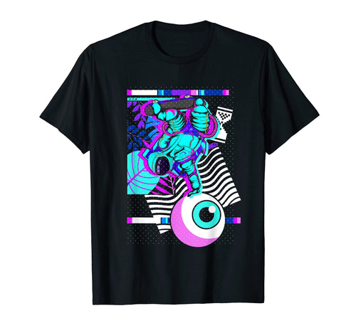 Eye 90S Aesthetics Synthwave Skateboard T-Shirt - Trendy Graphic Unisex - T-Shirt, Sweatshirt, Hoodie