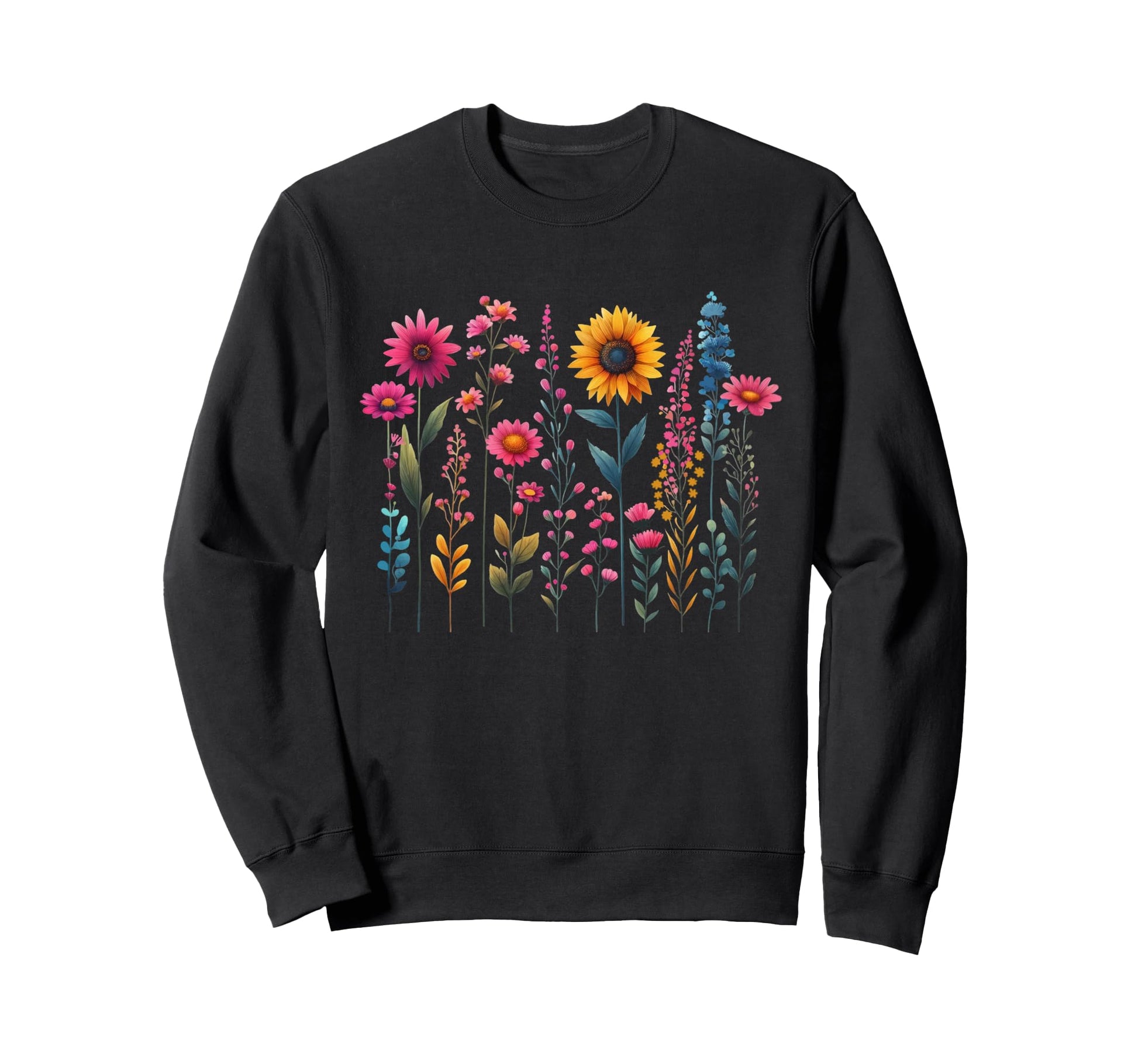 Wildflower Boho Summer Sweatshirt - Aesthetic Graphic Unisex - T-Shirt, Sweatshirt, Hoodie