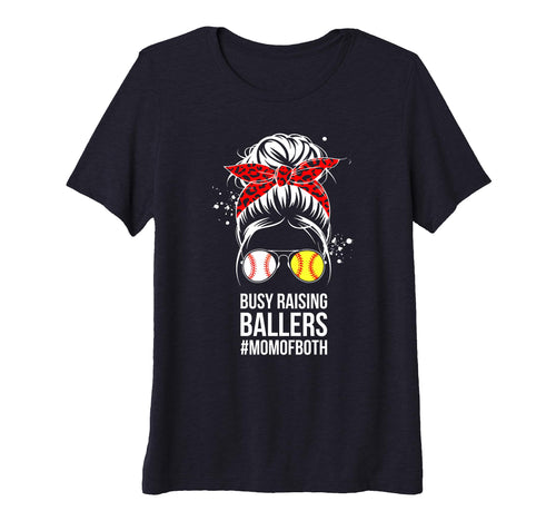 Womens Busy Raising Ballers Softball T-Shirt - Minimalist Print Unisex - T-Shirt, Sweatshirt, Hoodie