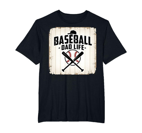 Baseball Dad Life Proud Father Sports T-Shirt - Trendy Graphic for Adults - T-Shirt, Sweatshirt, Hoodie