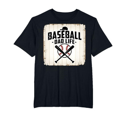 Baseball Dad Life Proud Father Sports Fan T-Shirt - Graphic Print Unisex - T-Shirt, Sweatshirt, Hoodie