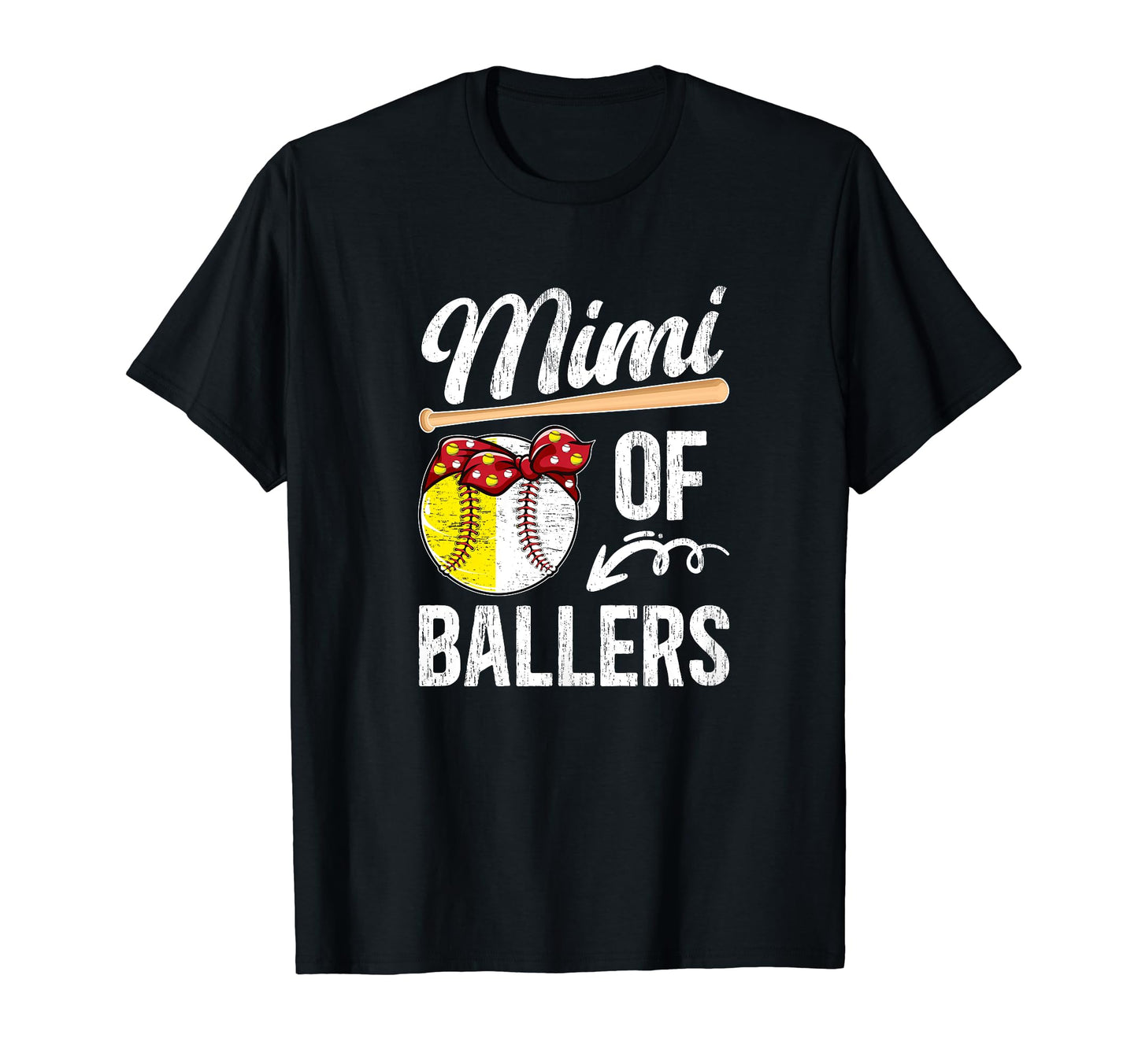 Mimi Ballers Baseball Softball Mimi T-Shirt - Unique Graphic for Adults - T-Shirt, Sweatshirt, Hoodie