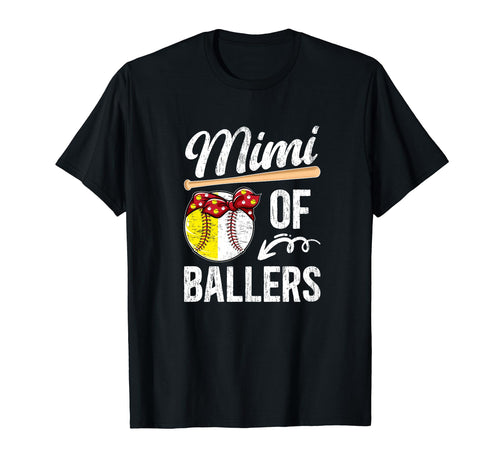 Mimi Ballers Baseball Softball Mimi T-Shirt - Unique Graphic for Adults - T-Shirt, Sweatshirt, Hoodie