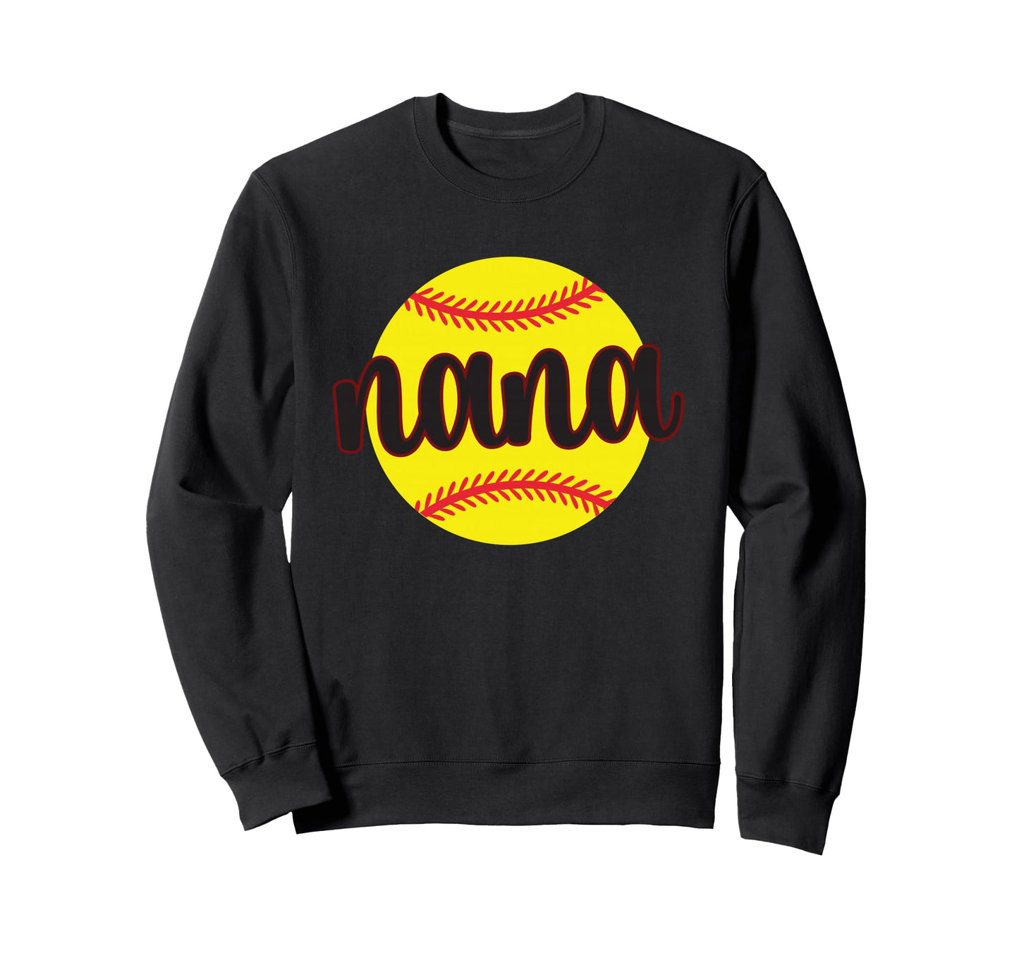 Softball Nana Baseball Lover Sweatshirt - Aesthetic Graphic Men Women - T-Shirt, Sweatshirt, Hoodie