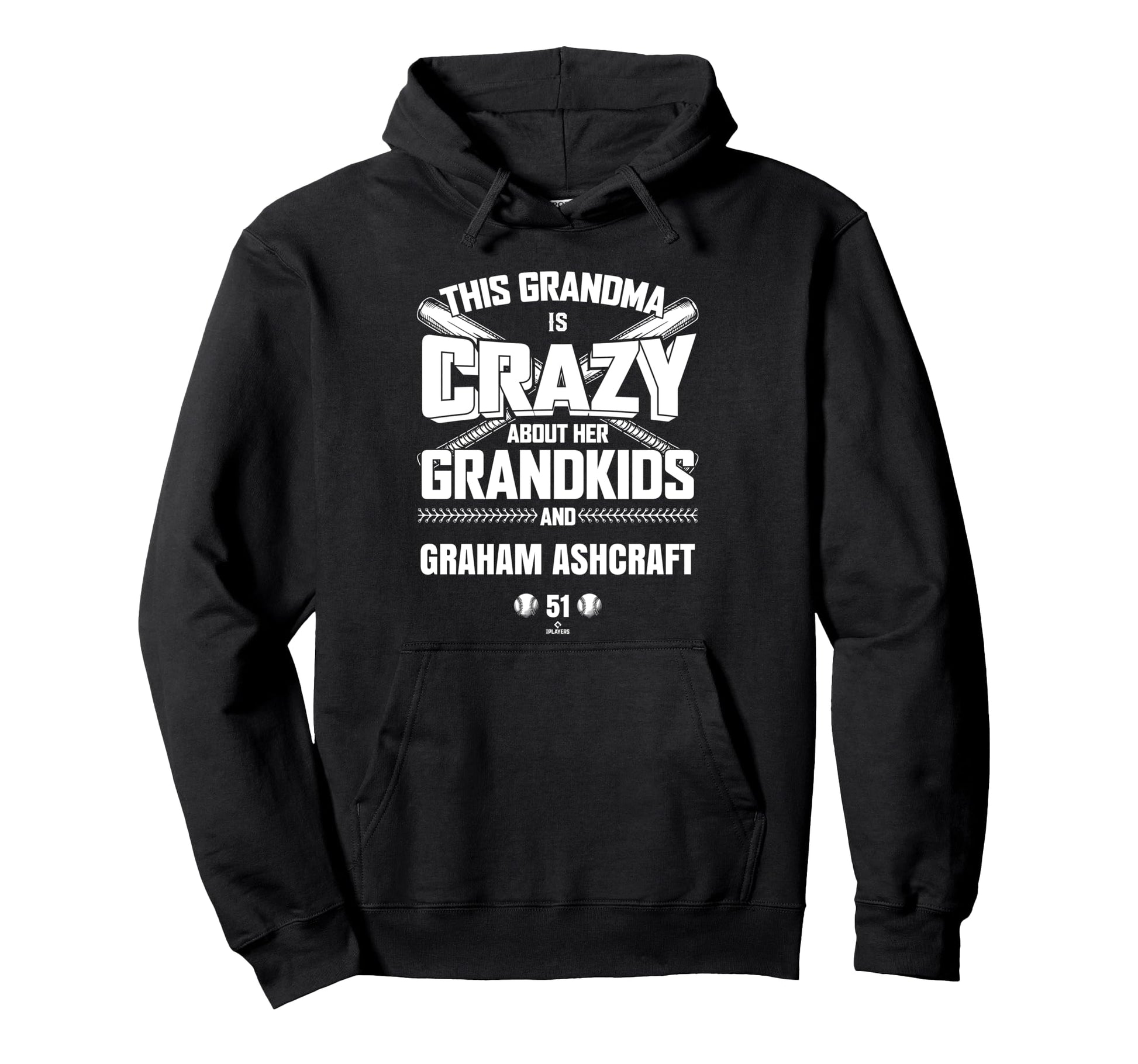 Grandma Crazy Graham Ashcraft Cincinnati Hoodie - Graphic Print for Adults - T-Shirt, Sweatshirt, Hoodie