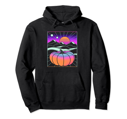 Sunset Aesthetic Vaporwave Halloween Hoodie - Aesthetic Graphic Unisex - T-Shirt, Sweatshirt, Hoodie