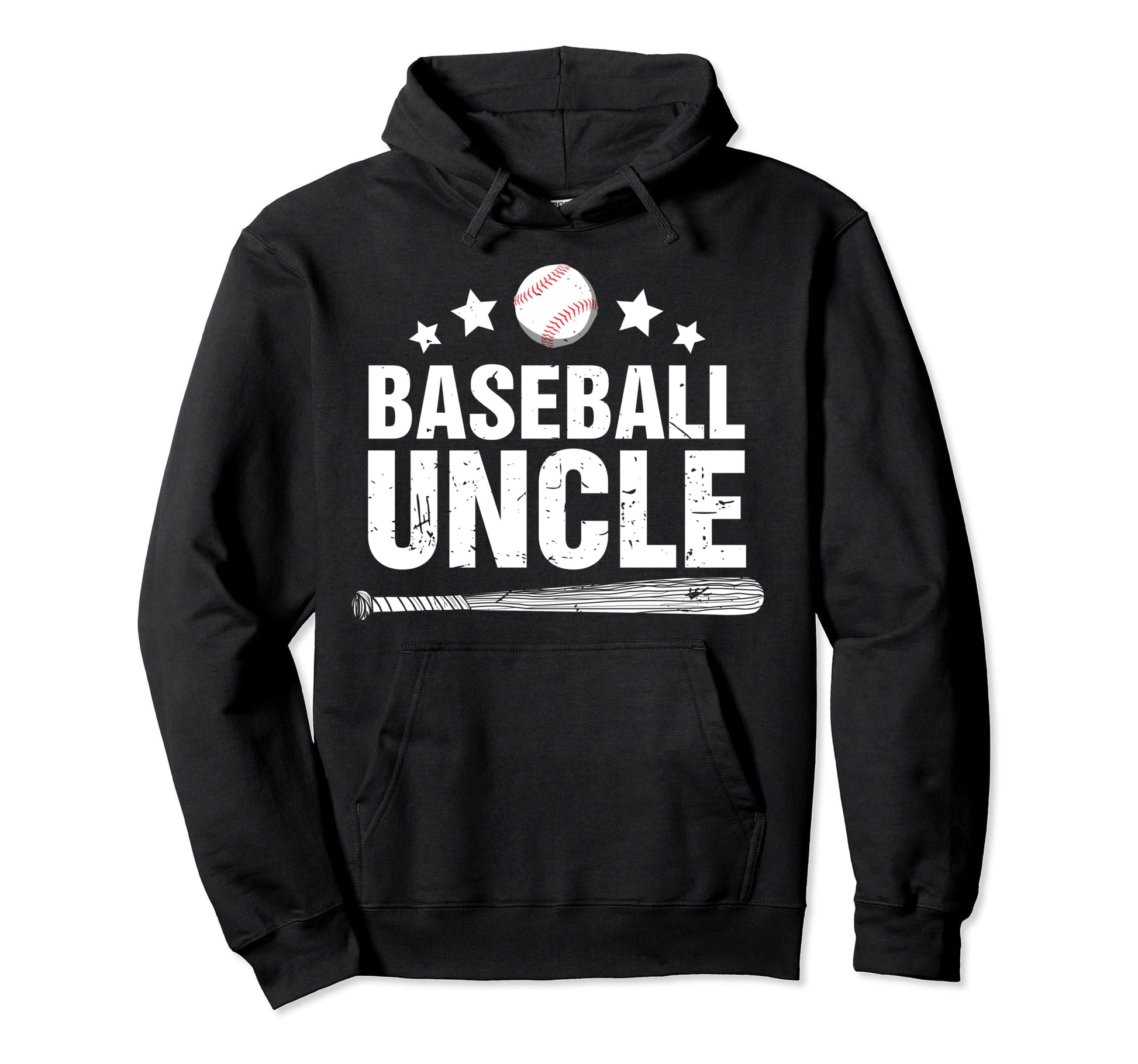 Baseball Uncle Fan Relative Gift From Hoodie - Custom Art Print Unisex - T-Shirt, Sweatshirt, Hoodie