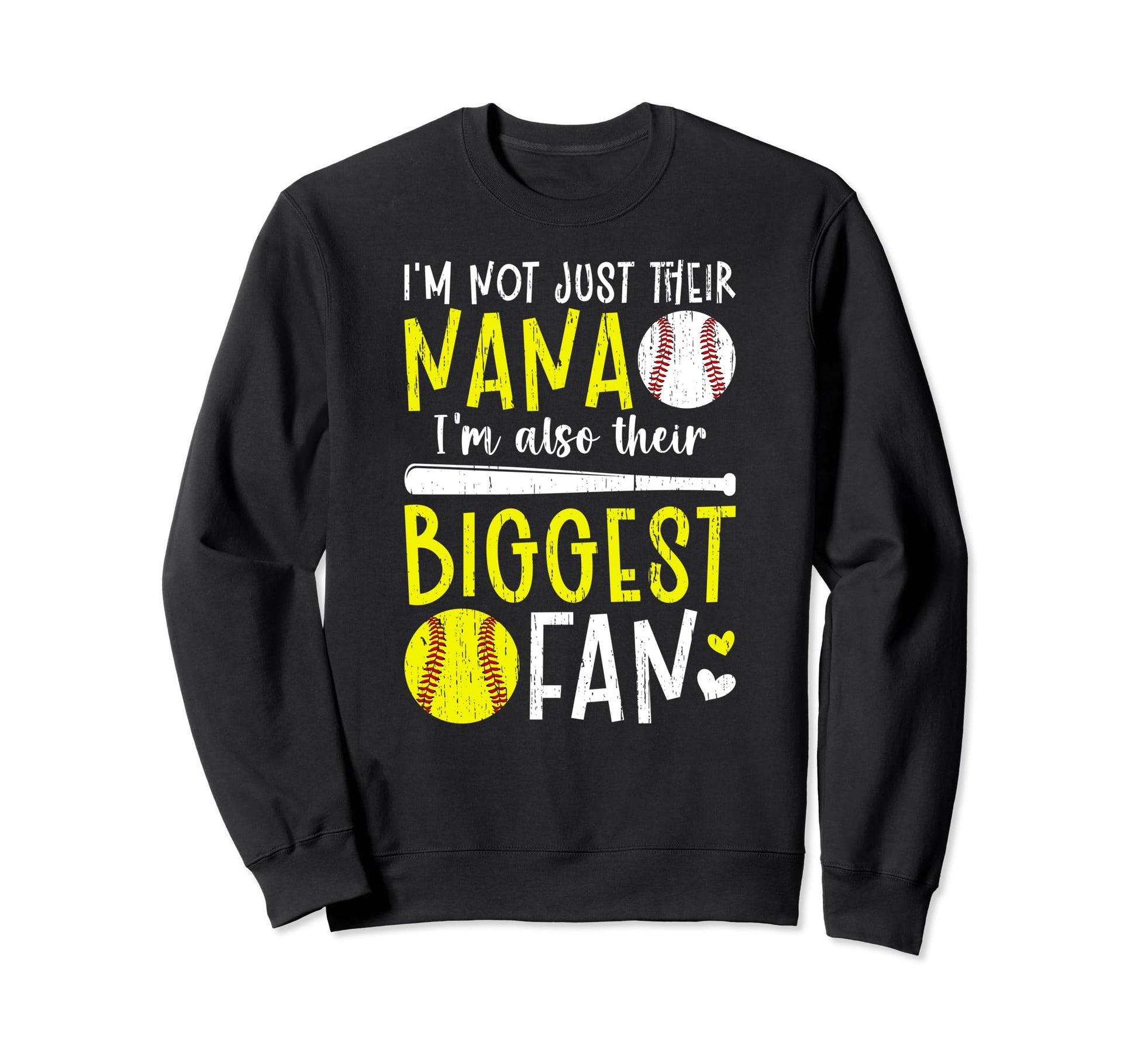 Their Biggest Fan Softball Sweatshirt - Aesthetic Graphic for Adults - T-Shirt, Sweatshirt, Hoodie